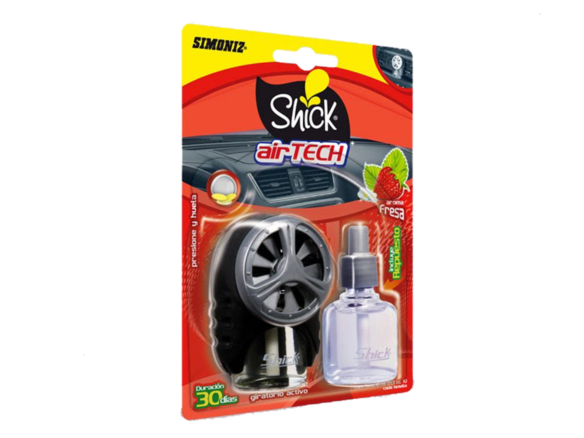 Ambientador para Auto Shick con Repuesto Aroma Chicle